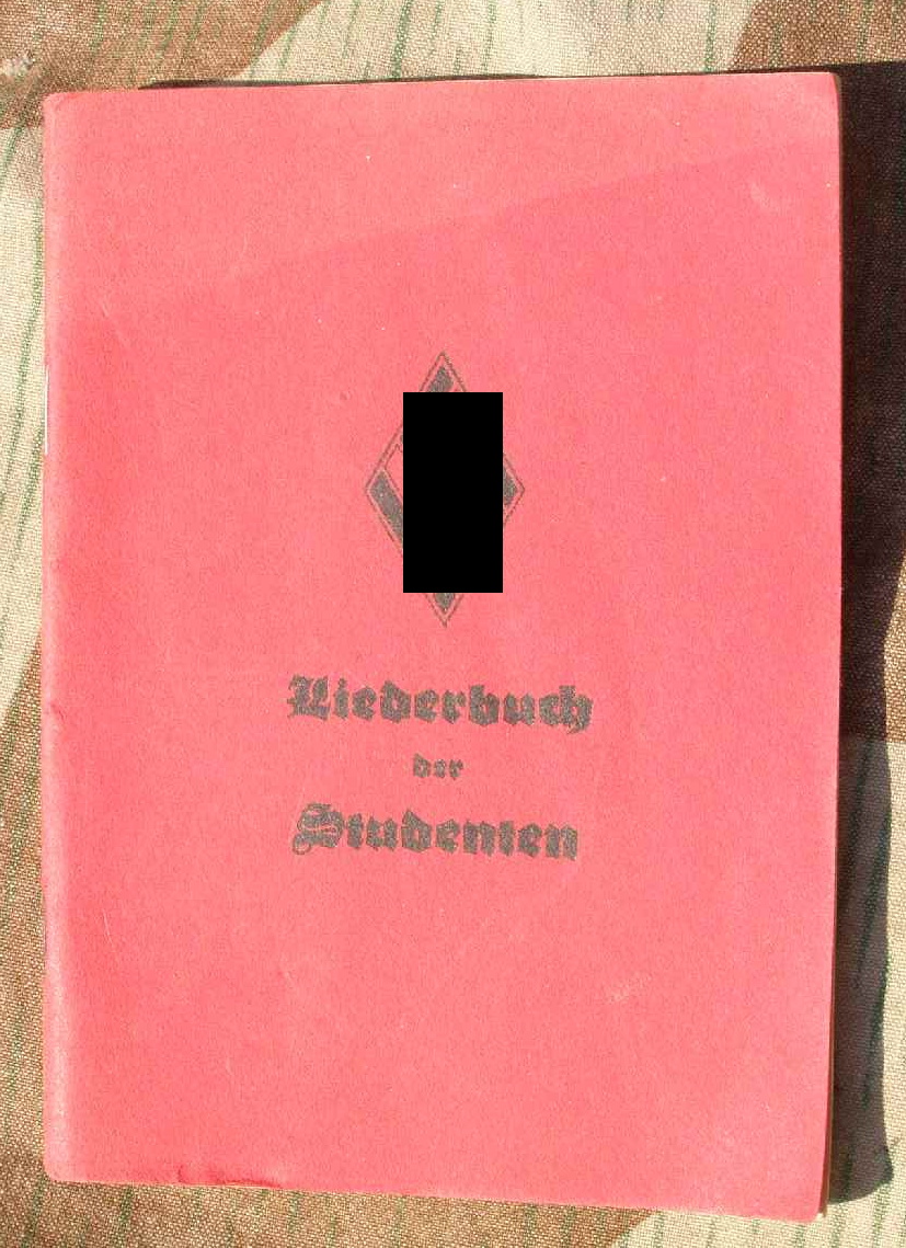 NS Studentenbund: "Liederbuch der Studenten" 94 S. 1937