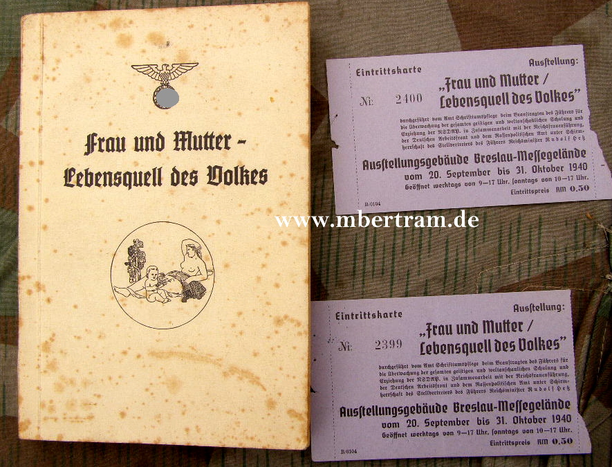Katalog,Eintrittskarten zu Ausstellung Okt.1940 in Breslau