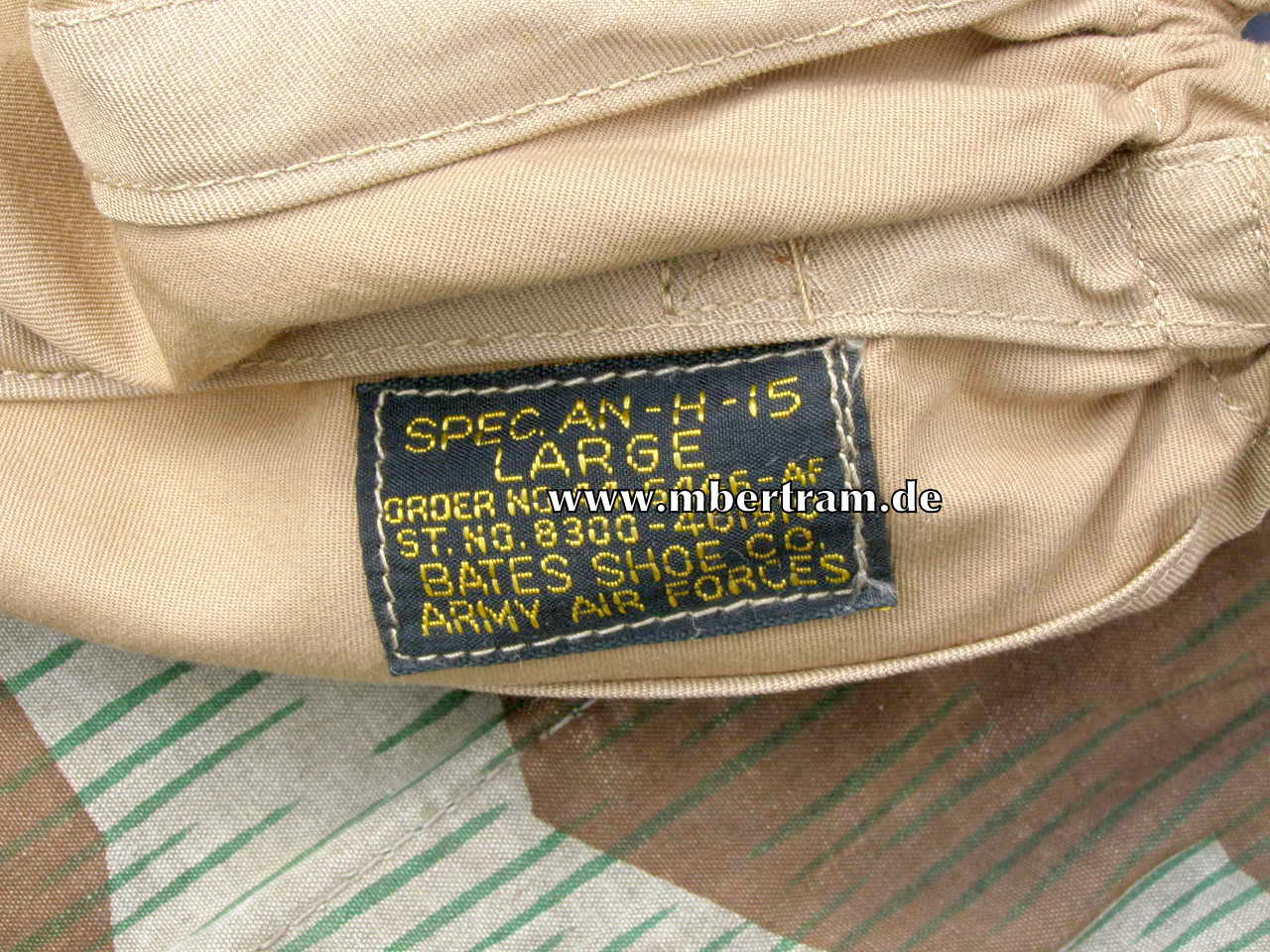 11469-11 US Air Force Fliegerkopfhaube 2. Weltkrieg, Model AN-H-15