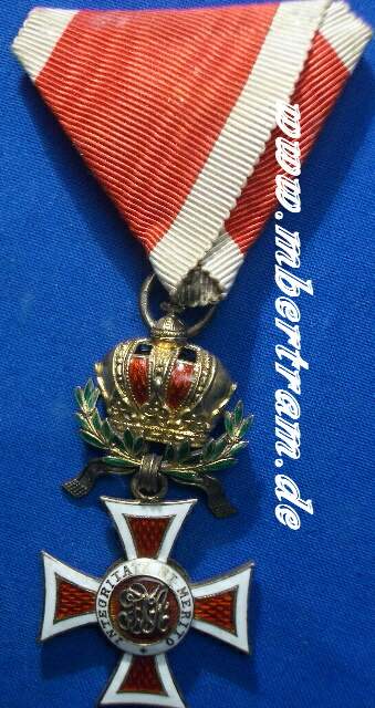 Leopold Orden, Ritterkreuz. Am Kronenanhänger. SELTEN