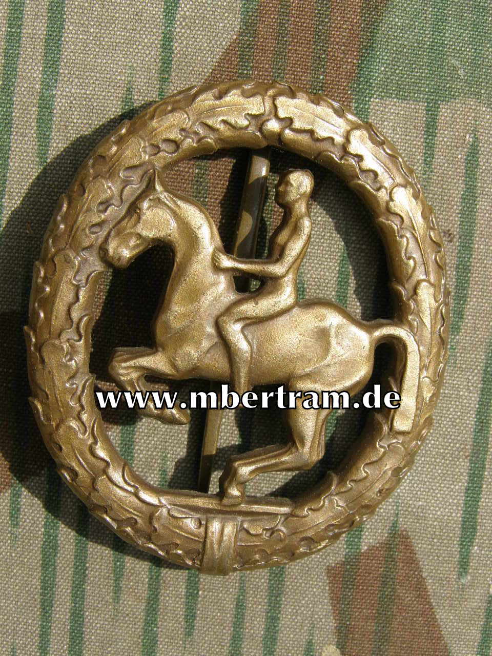 Deutsches Reiterabzeichen 1. Stufe in Bronze, S&amp;L