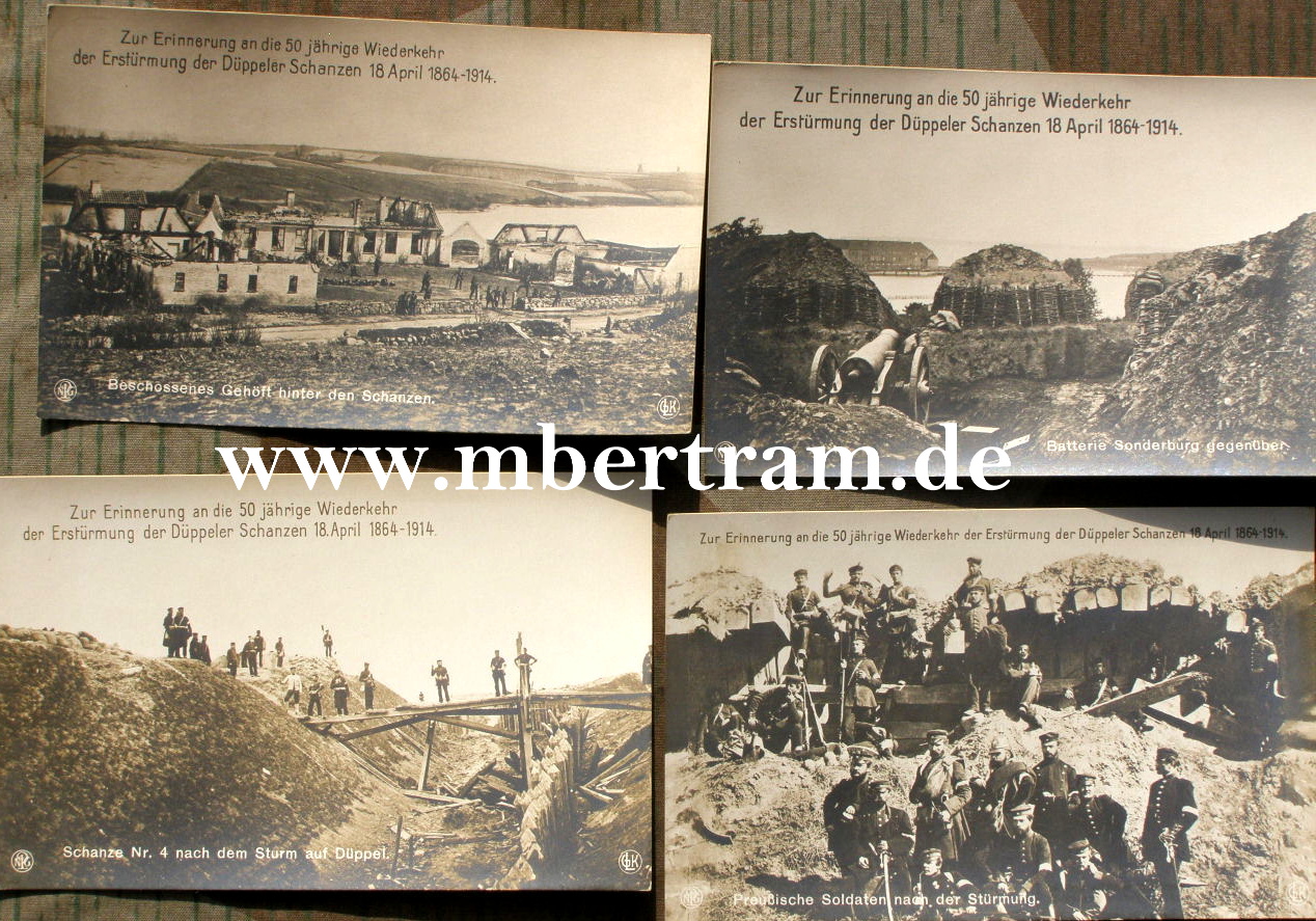 11 Bilder Erstürmung d. Düppler Schanzen 18.04.1864