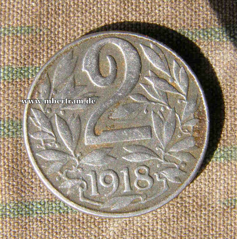 2 österreichische Groschen, Originalmünze vor 1919