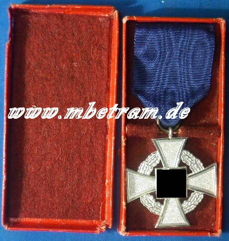 TREUEDIENST- EHRENZEICHEN F. 25 J., Verleihungs Etui