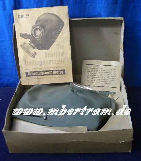 LS Volksgasmaske" VM 37 F", Karton, Beschreibung, Filter