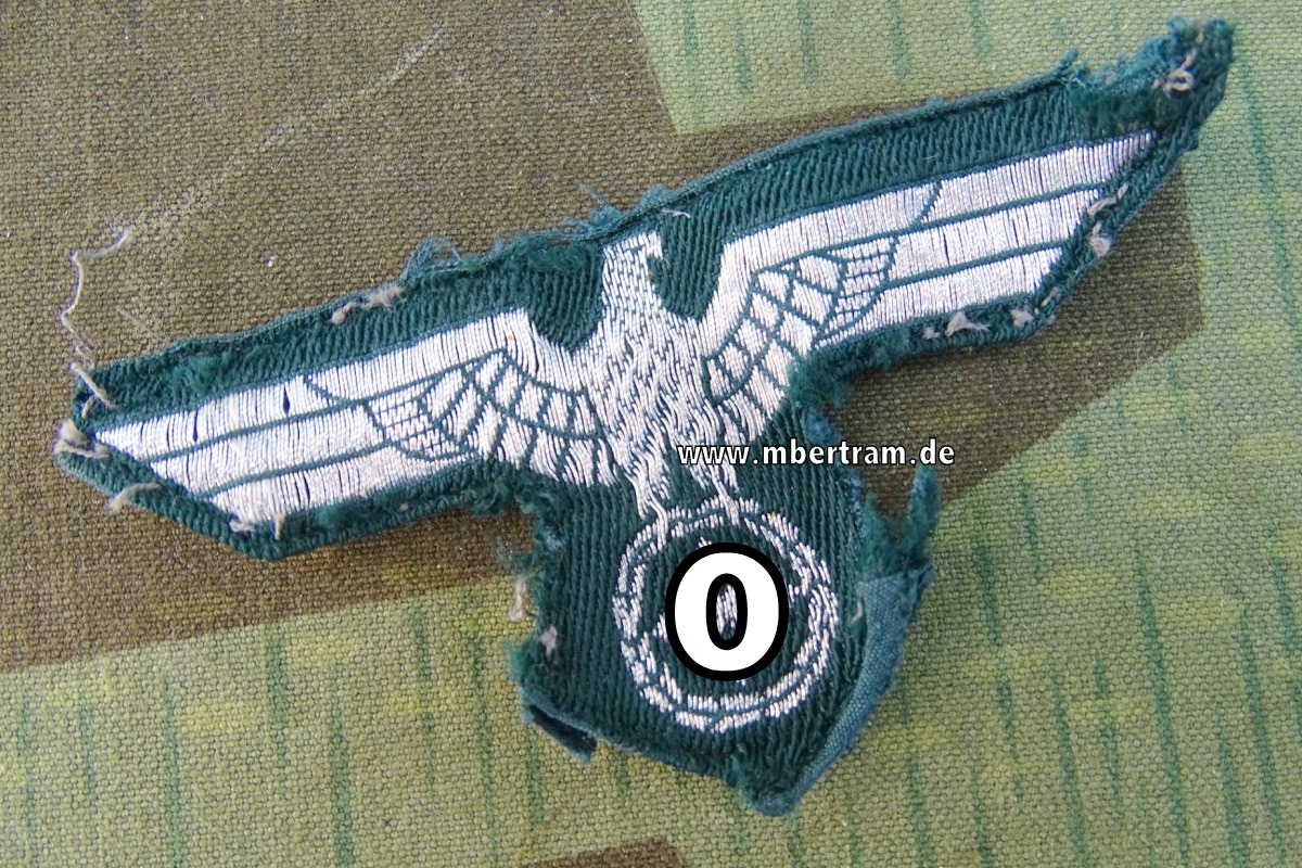 Wehrmacht Heer Brustadler für Offiziere u. Unteroffiziere, gewebt