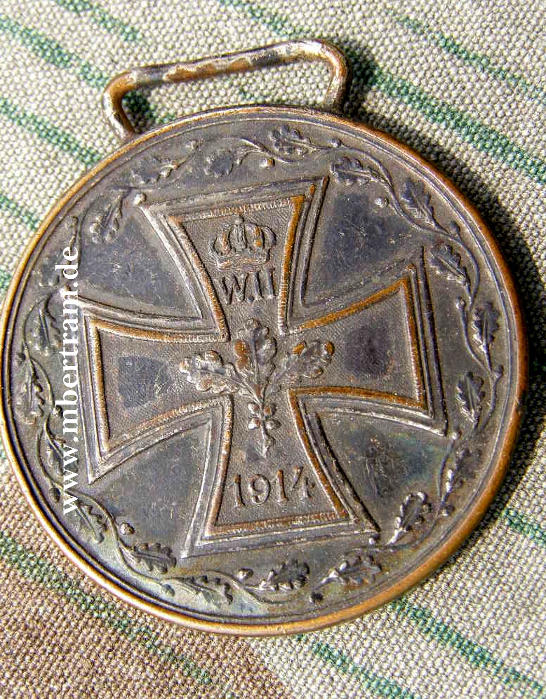 Gedenkmedaille " Wilhelm II deutscher Kaiser"- "EK 1914"