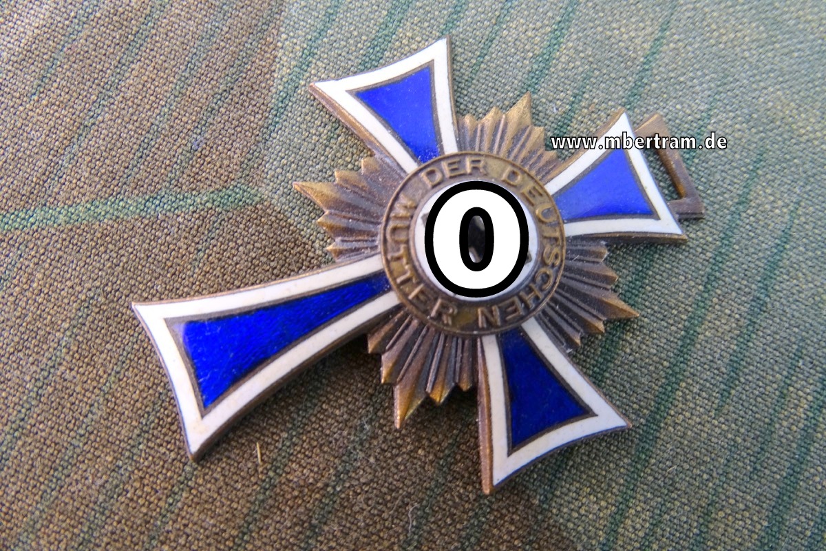 Ehrenkreuz der Deutschen Mutter in Bronze ohne Band