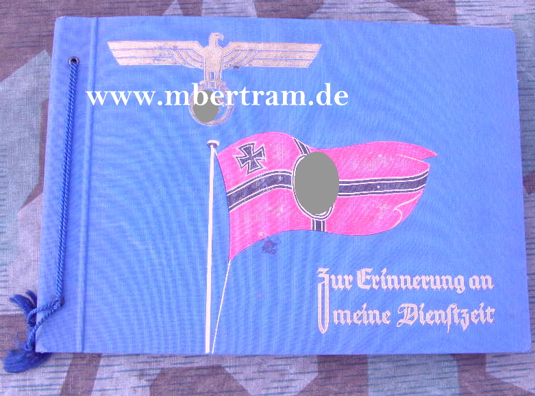 Kriegsmarine Dienstzeitalbum, Mürwik, Paris, Norw., Lappl.