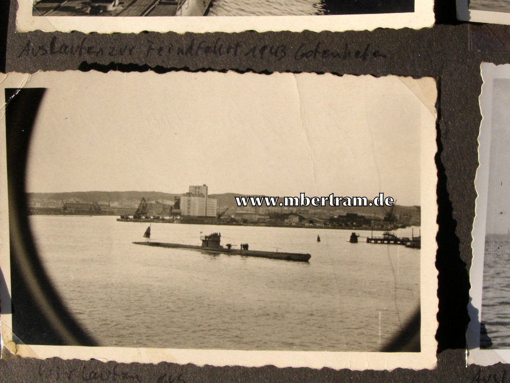 13620-44 Dienstzeit Fotoalbum U 552, Kommandant Erich Topp SELTEN !