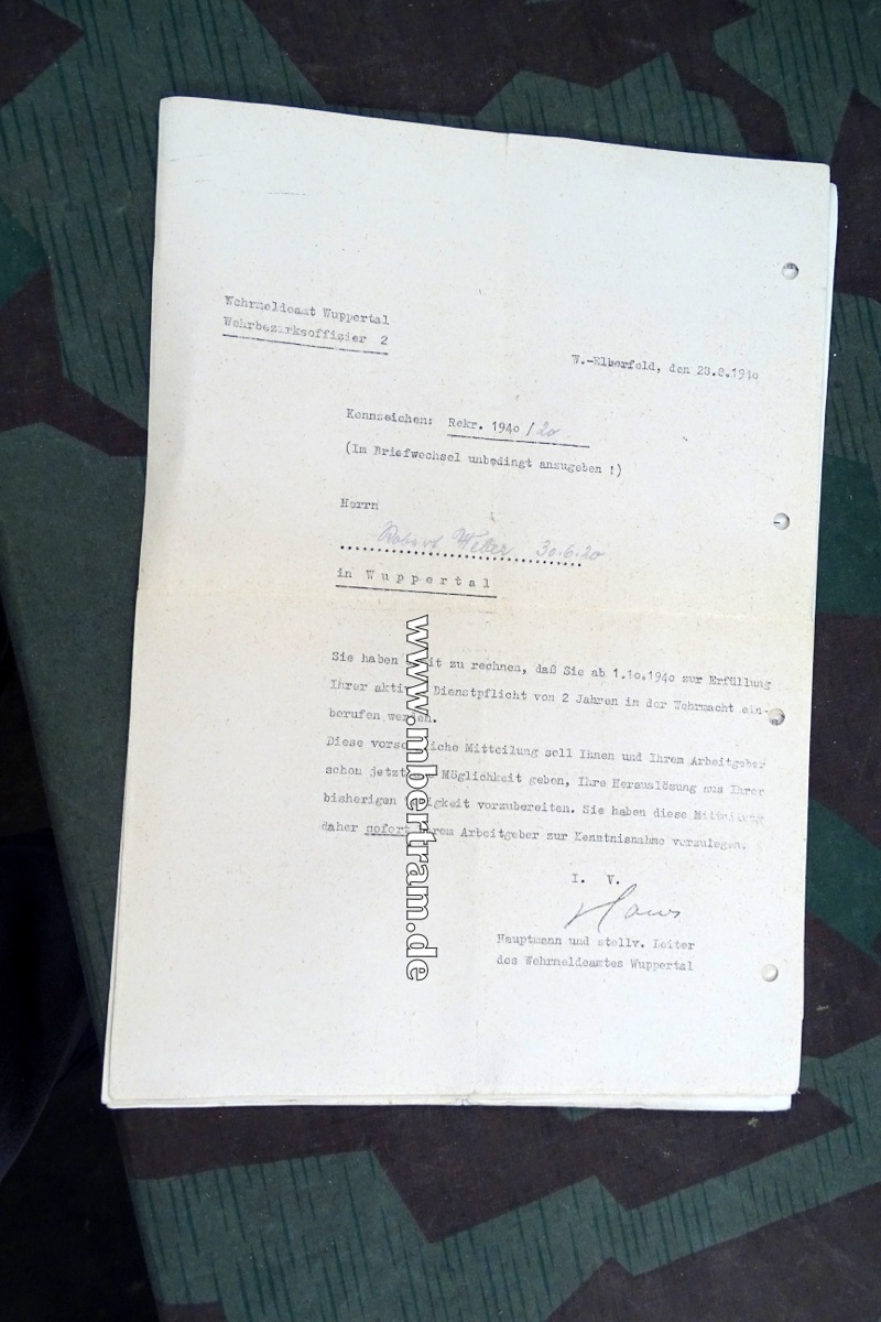 14726-12 Jagdschein 1918 Lt. Landwehr II, Landsturm Inf. Btl. Barmen, Waffenpass Hessen