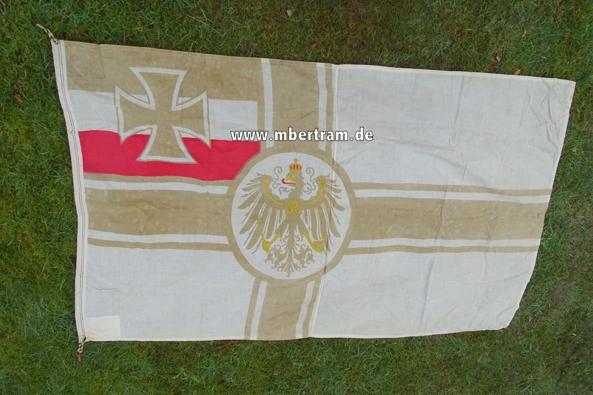 Kaiserliche Marine Reichskriegsflagge, ca. 92 x 153cm, aus Südwester Nachlass