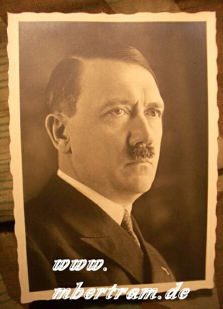 Propaganda Postkarte " Adolf Hitler", in Zivil
