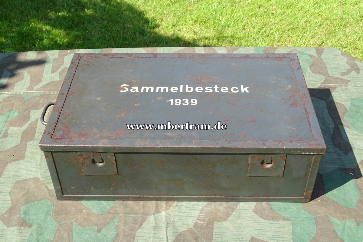 Sanitäts / Arzt OP Besteck- Kiste : " Sammelbesteck 1939"