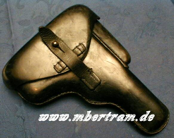 Schwarze Leder Koffertasche für P 38 Wehrmachtspistole