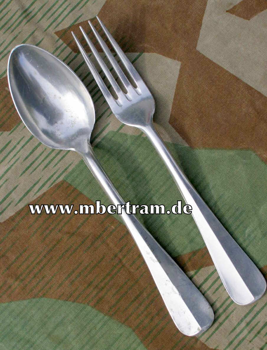 WH Suppenlöffel u Gabel, Alu: RB Nr. 0/0538/0157