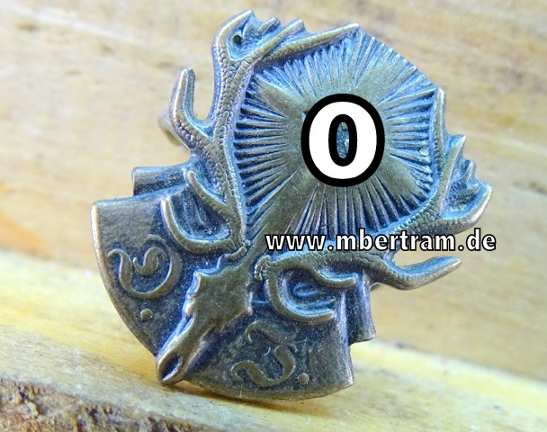 Reichsbund Deutsche Jägerschaft ( RDJ), Griffabzeichen Hirschfänger, ca.19mm