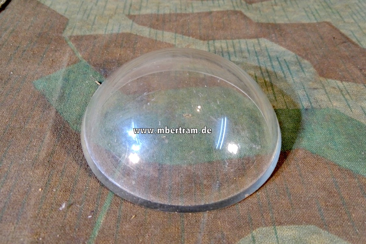 Kuppelglas für Revi Luftwaffe, wahrscheinlich Revi 16 d für ME 262