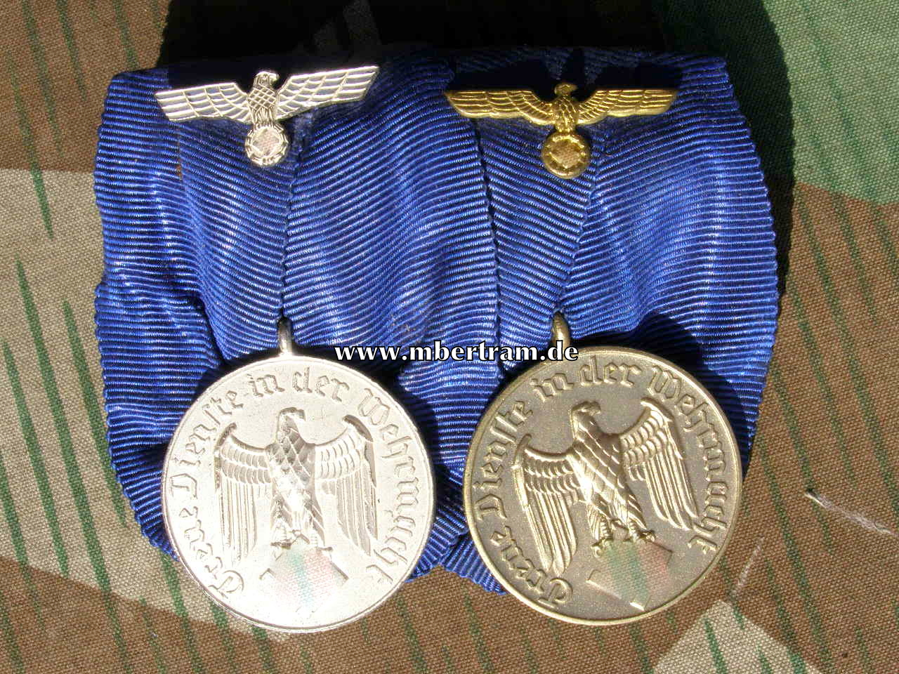 2er Ordensspange eines Soldaten der Werhrmacht: 2x WH DA