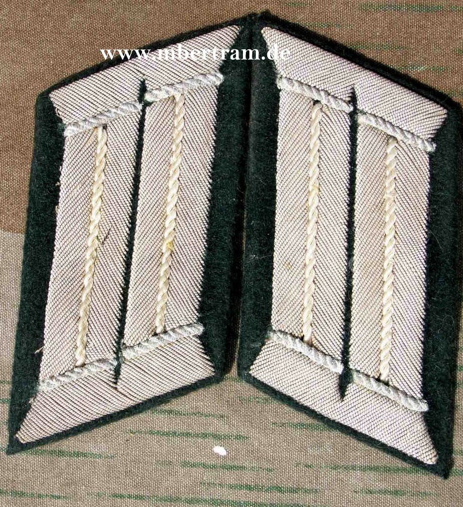 Paar Kragenspiegel Offizier Infanterie, Wehrmacht Heer