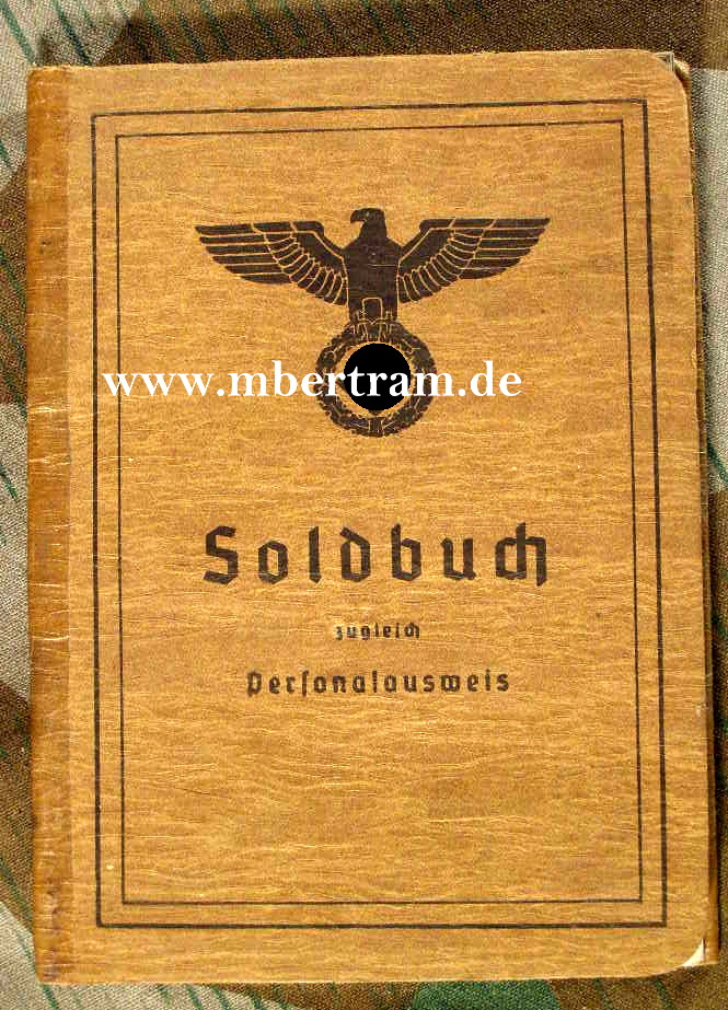 Soldbuch 2. Weltkrieg, M 1939, BLANKOFORMULAR, UNIKAT!!