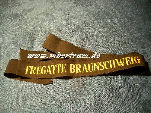 Bundesmarine Mützenband, "Fregatte Braunschweig"