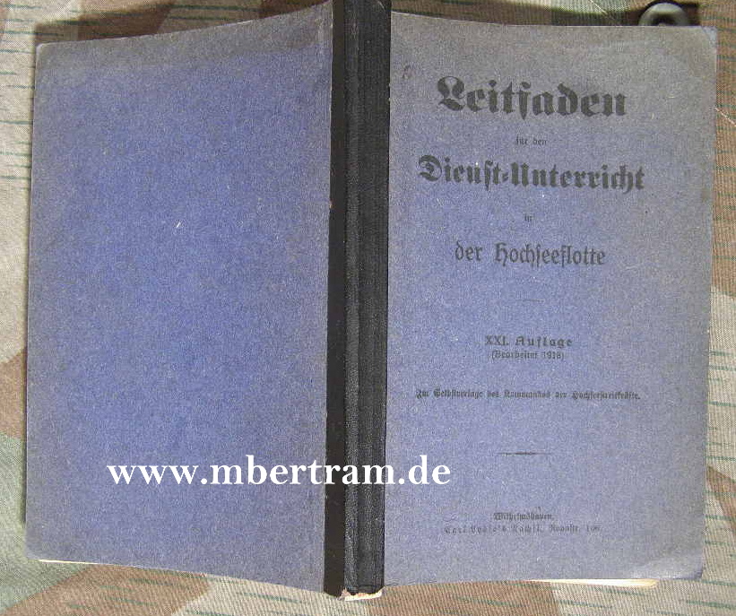 Leitfaden für den Dienstunterricht in der Hochseeflotte 1918