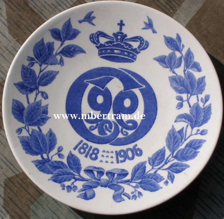 Gedenkteller a.d. 88 jährige Bestehen Infanterie Rgt.
