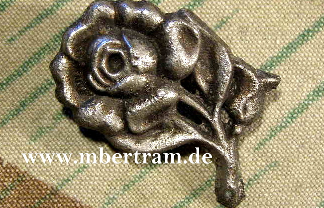 WHW ROSE. Januar 1937, Metallguss.