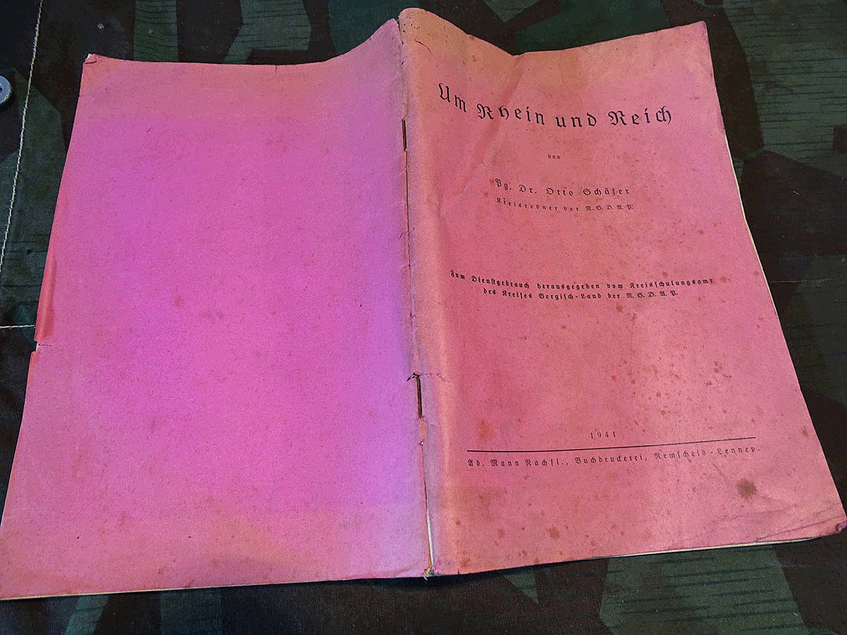 Um Rhein und Reich 1941, zum Dienstgebrauch, Kreissschulungsamt der NSDAP Bergisches Land 