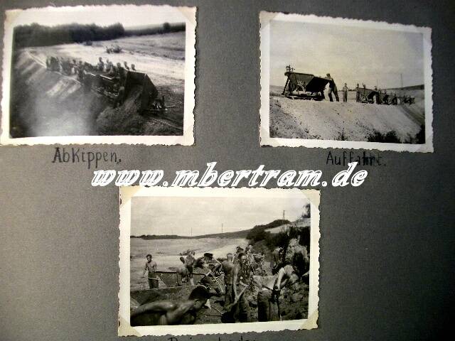 1705-10 RAD/ Reichsarbeitsdienst Dienstzeitalbum. RAD Abt. 5/86,Wehrmachts Dienstzeitalbum
