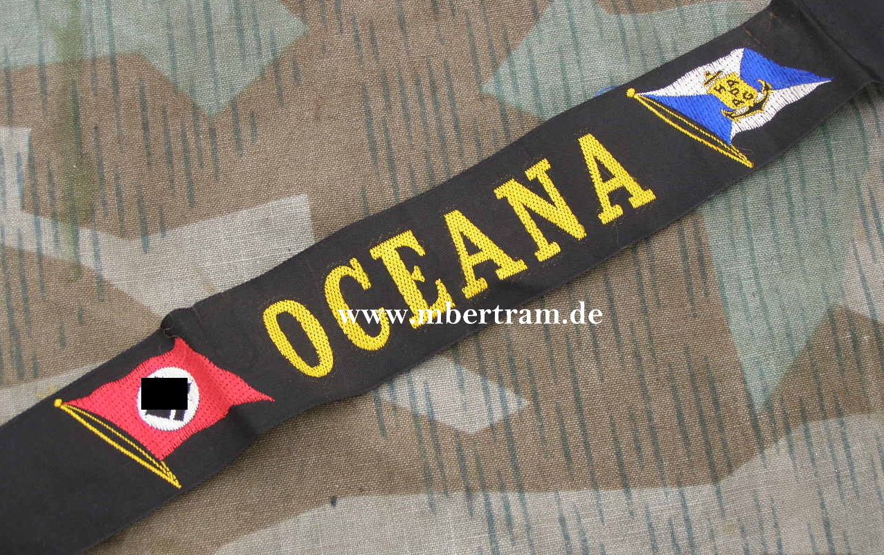 KDF Kreuzfahrtschiff Mützenband "Oceana" SELTEN!!!