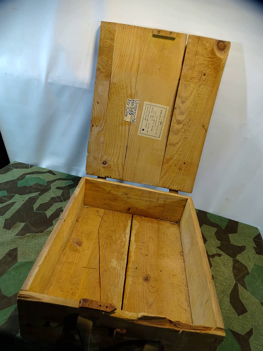 Sehr frühe Bundeswehr Munitionskiste für MG 42 Munition cal. 7,62, 1958