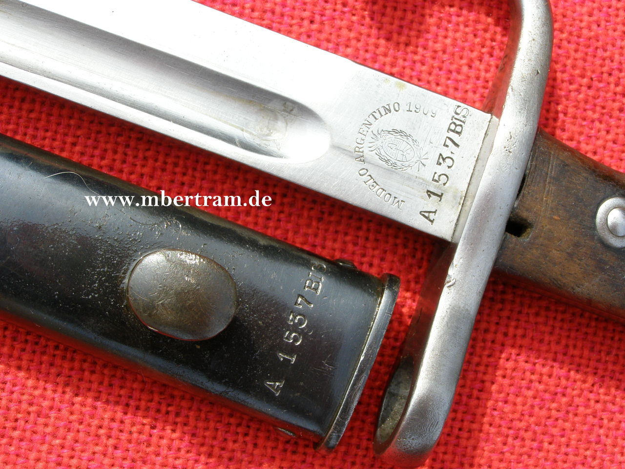 Bajonett für Mauser M.1909 Nummerngleich, WKC