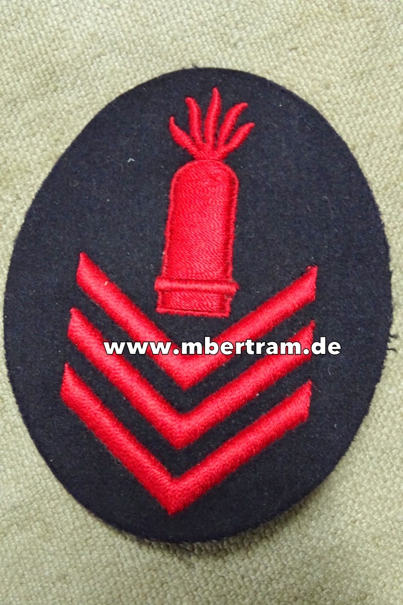 KM: Geschützführer für schwere Artillerie, bl.