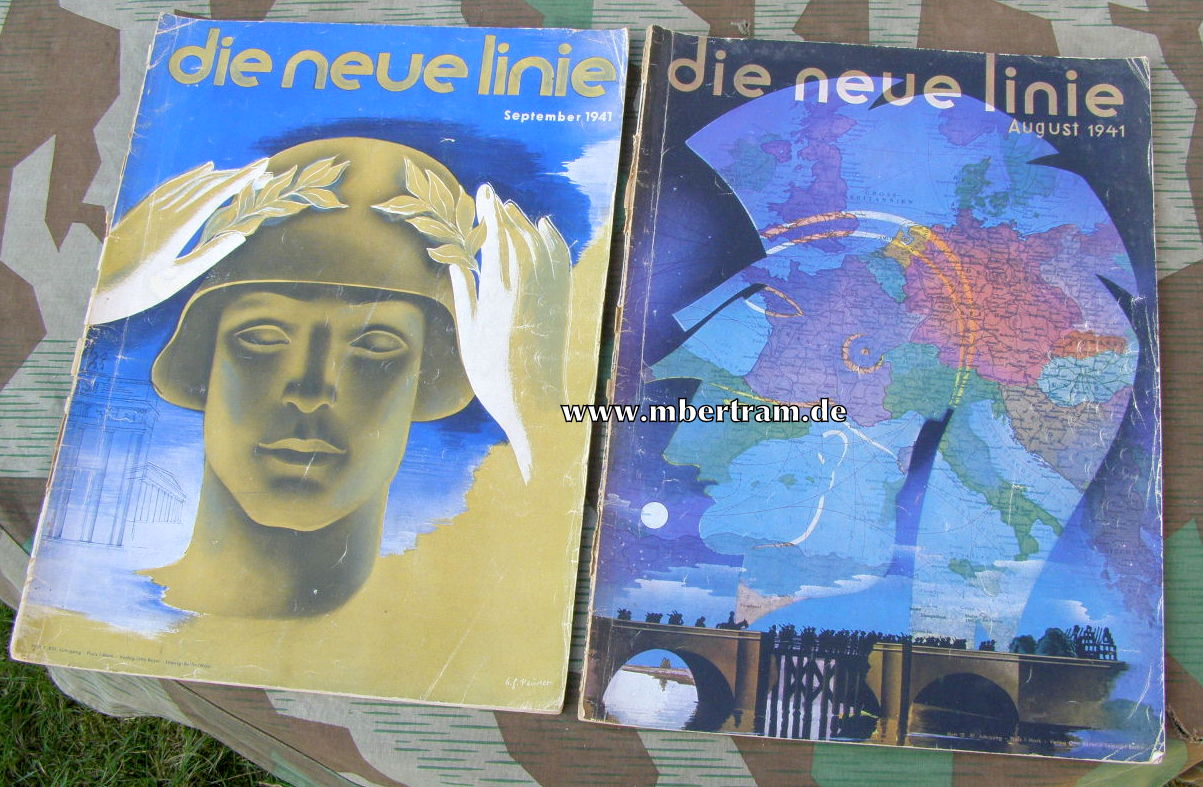 11168-16 22 ehem. hochwertige Zeitschriften " Die neue Linie" 1935-43