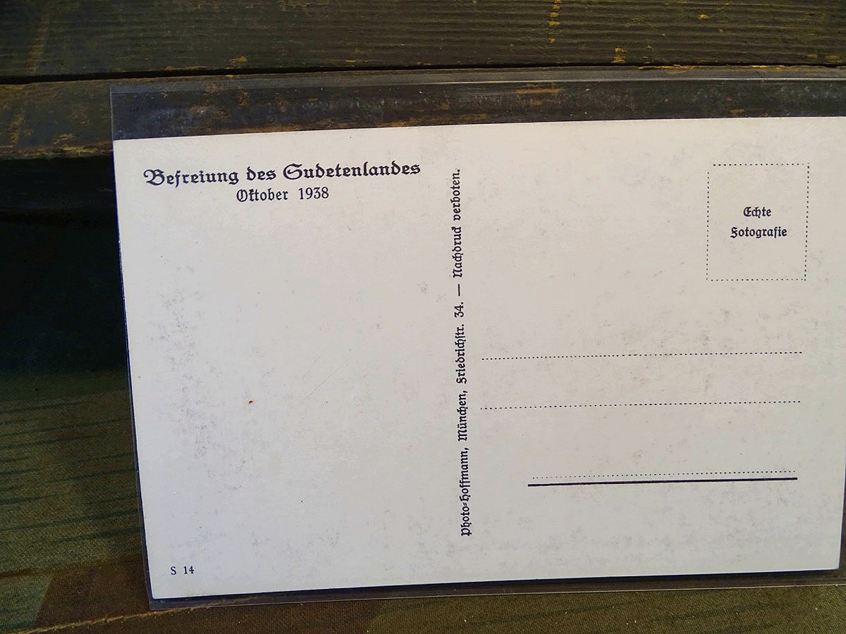 Propaganda Portrait Postkarte Der Führer beim Grenzübertritt in Wildenau