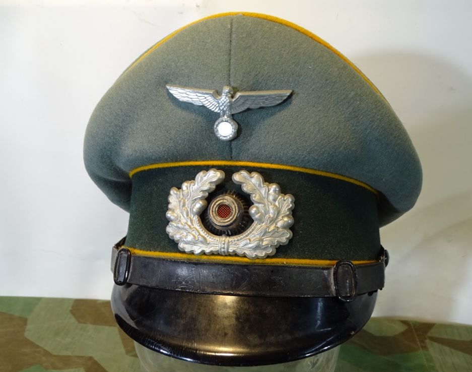 Wehmacht Manschafts Schirmmütze Panzeraufklärer oder Kavallerie, Erel Sonderklasse