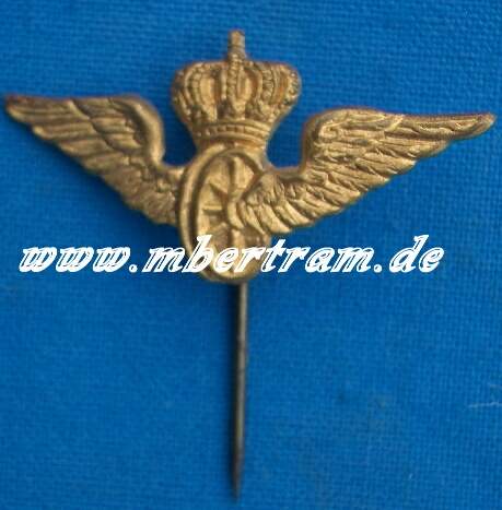 Preuss. Eisenbahn Mitgliedsabzeichen f. Zivilkleidung, vergoldet