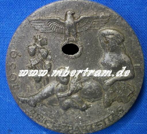 Tagungsabzeichen Reichsparteitag 1939. Aluminium mit Hst.