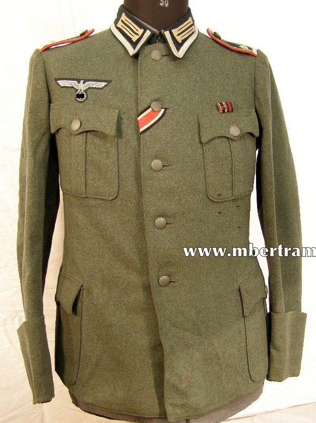 WH Feldbluse für Portepee-Feldwebel, Artillerie um 1941.