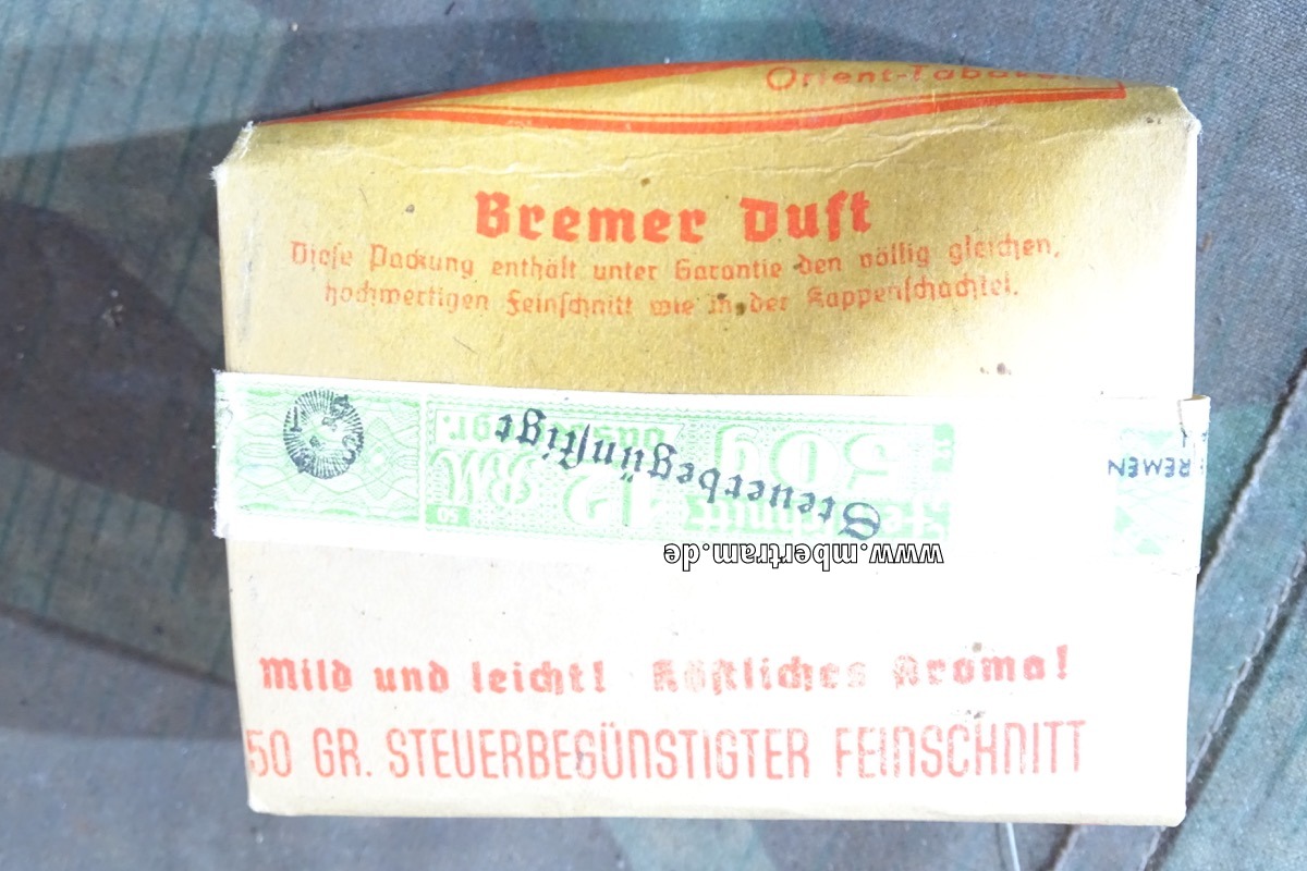 Tabak Türkenkost heller Feinschnitt Fa. Beckmann,  30er / 40er Jahre, ungeöffnet