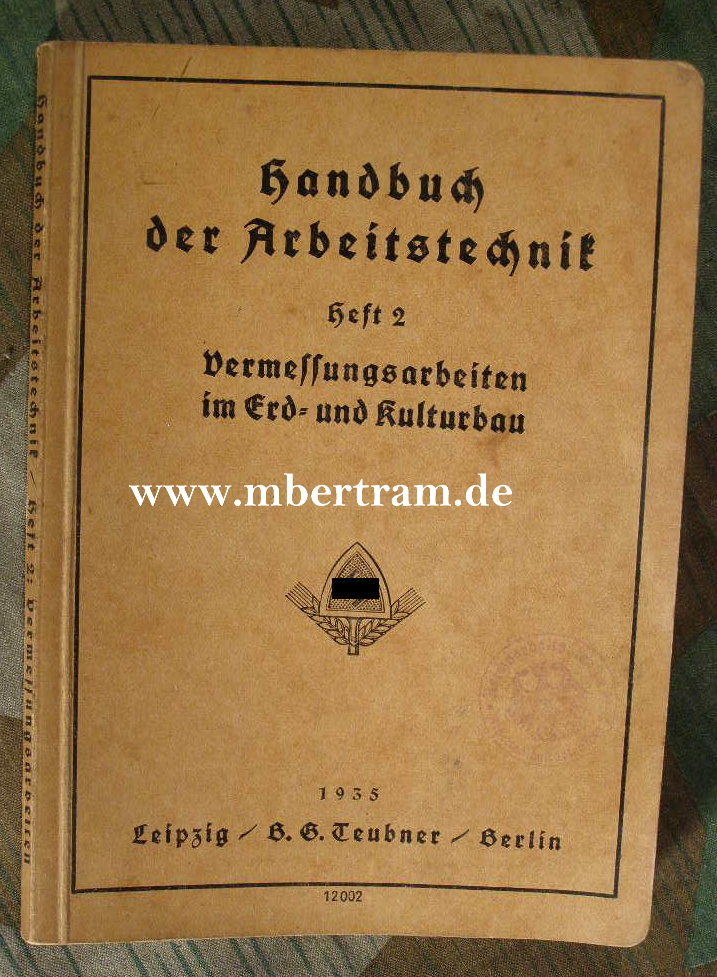Dienstanweisung RAD: Handbuch für Arbeitstechnik Heft 2