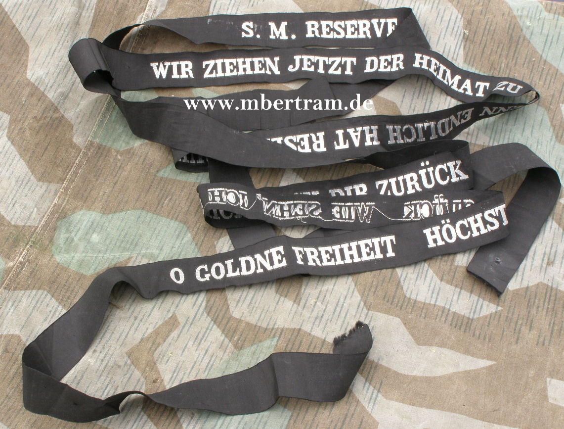 Kaiserliche Marine: Mützenband um 1915, S.M.Reserve