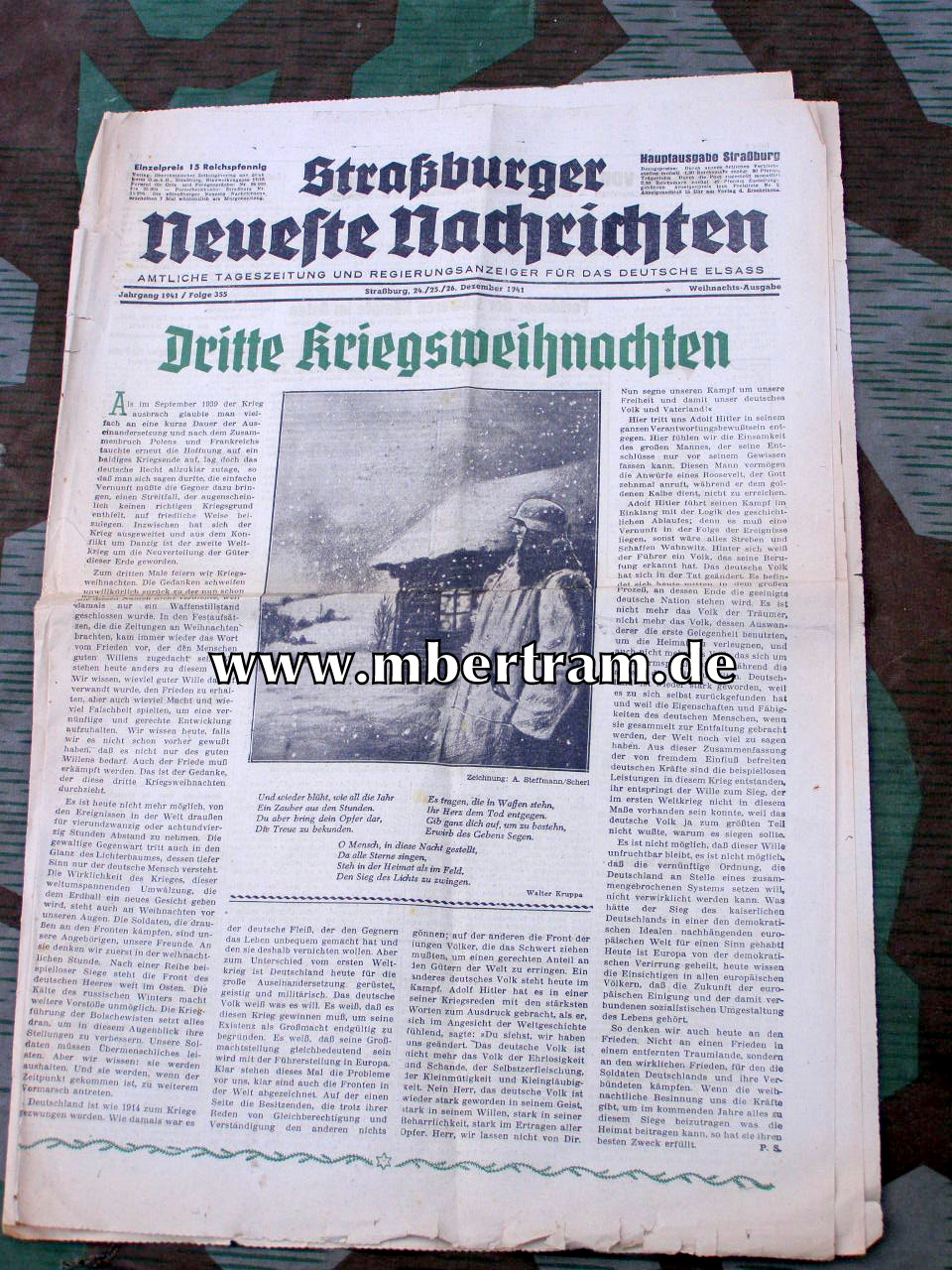 Strassburger Neueste Nachrichten, Folge 355, Dez. 1 9 4 1