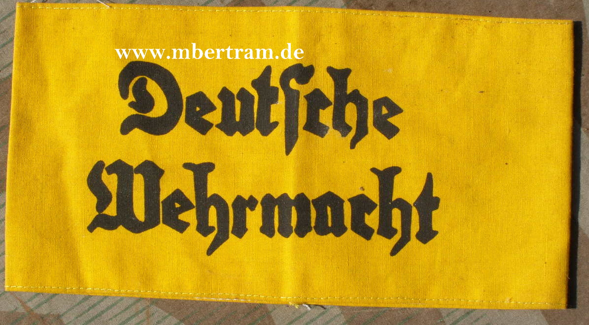 Replik: Armbinde " Deutsche Wehrmacht" Zivilangestellte