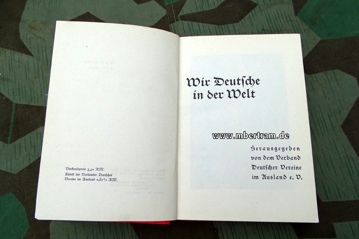 16228-3 Verband Deutscher Vereine im Ausland: Wir Deutsche in der Welt.1937