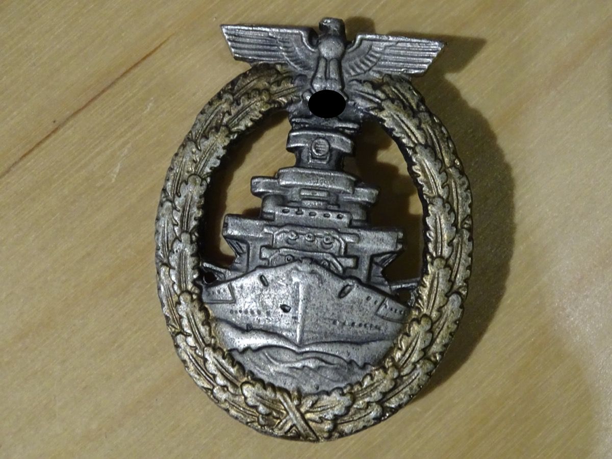Replik: Flottenkriegsabzeichen Kriegsmarine Herstellermarke "fo"