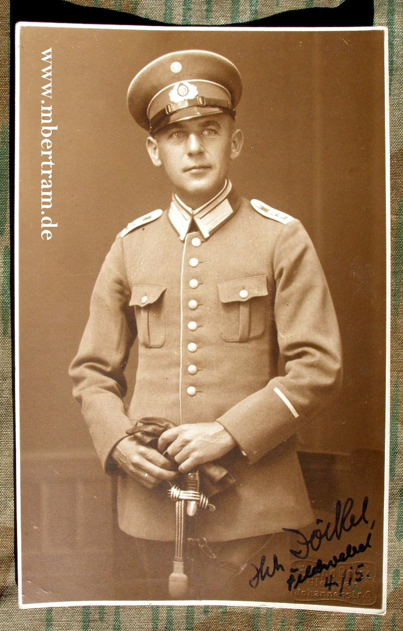 Reichswehr Feldw., Säbel, Schirmmütze. 4.Mg.Kp.Inf.Rgt.15
