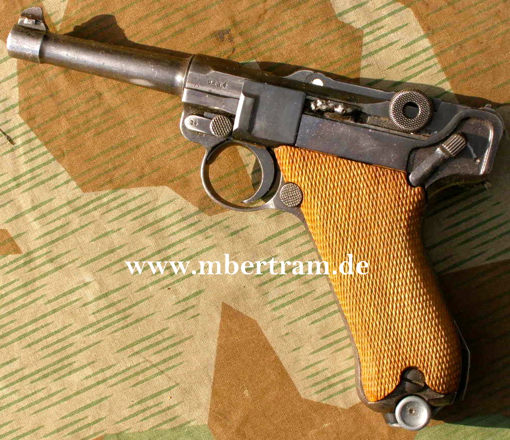 Deko P 08 Pistole, 9mm. fast nrgl. S/42- Mauser-1940, BKA